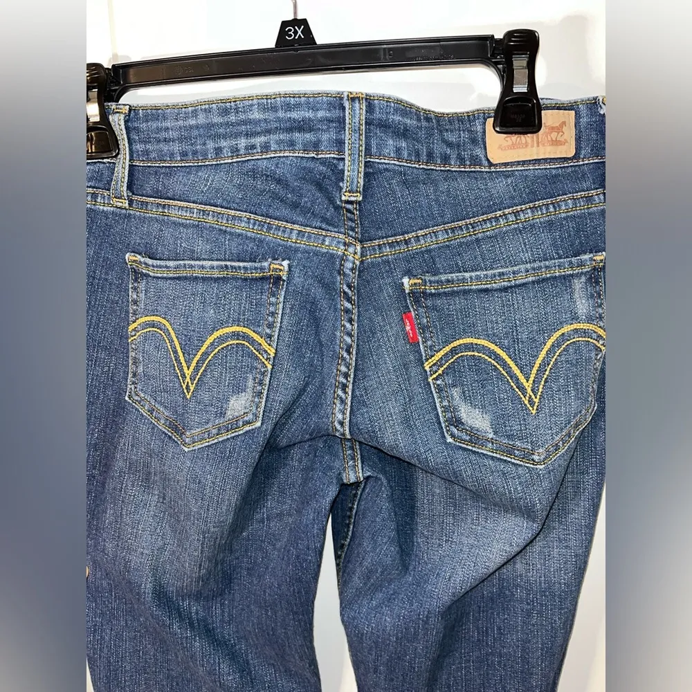 Levi’s 518 Super Low Rise Casual Everyday Acid Wash SoftStretch Denim Jeans Sz 4 - Image 5