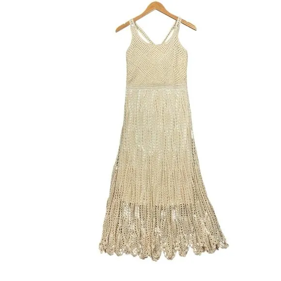 DOTTI NWT Cotton Crochet‎ Sleeveless Cover - Image 4