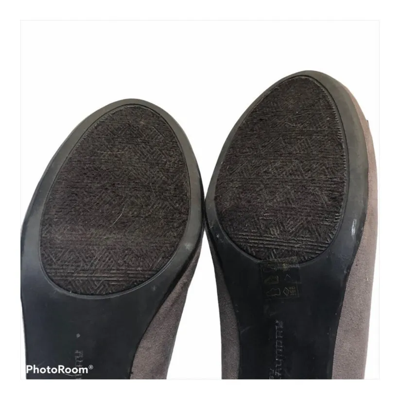 Chinese Laundry Anete Taupe Fringe Block Heel Pumps Size 6.5 Suede Boho Chic - Image 11