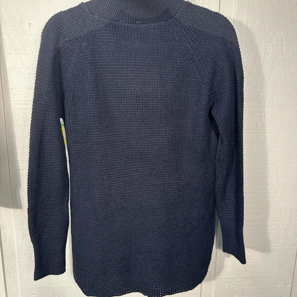 RDI Navy Blue Quarter Zip Sweater Size Small NWT - Image 8