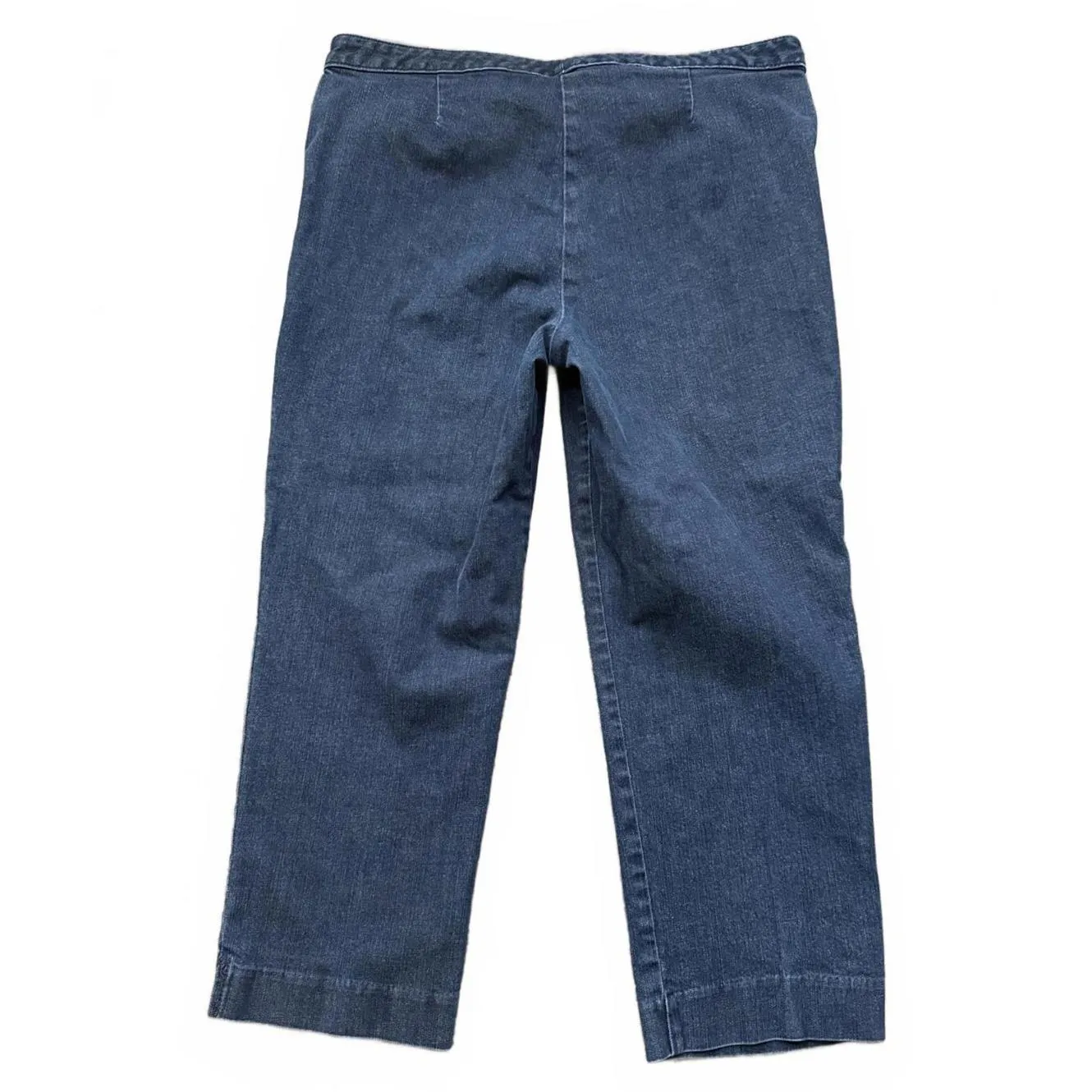 Talbots Women's Signature Jeans Size 14 Blue Cropped Cotton Stretch Casual - Image 3