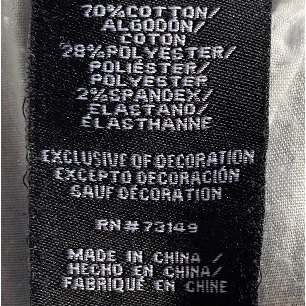 One 5 One Denim Shorts Light Blue Embellished Pearl Vibe Casual Chic Size 8 - Image 6