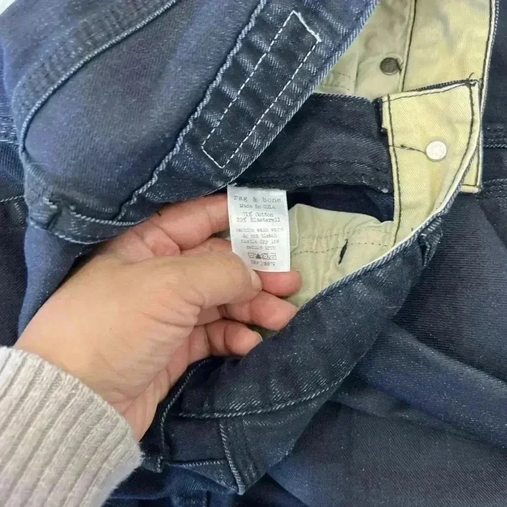 Rag & Bone New York Womens's/Girls Black Plush Jeans/Leggings Size 25 - Image 5