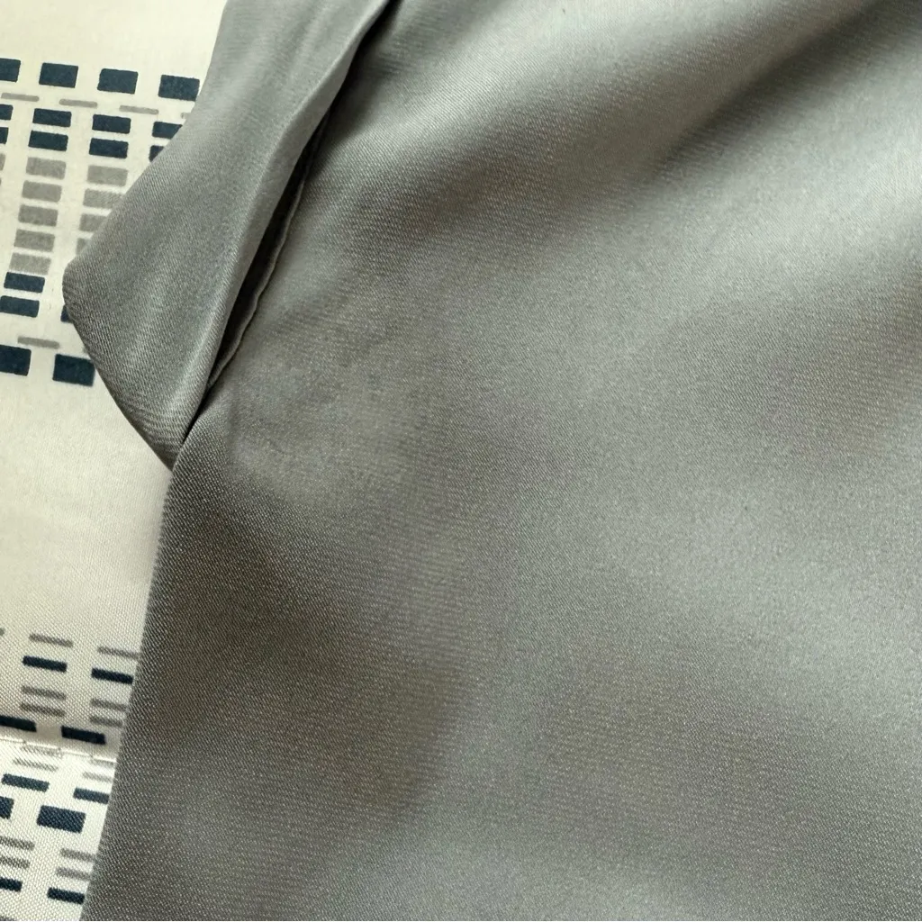 EUC Express Short Sleeve Work Blouse, Grey, Size XS - Image 6