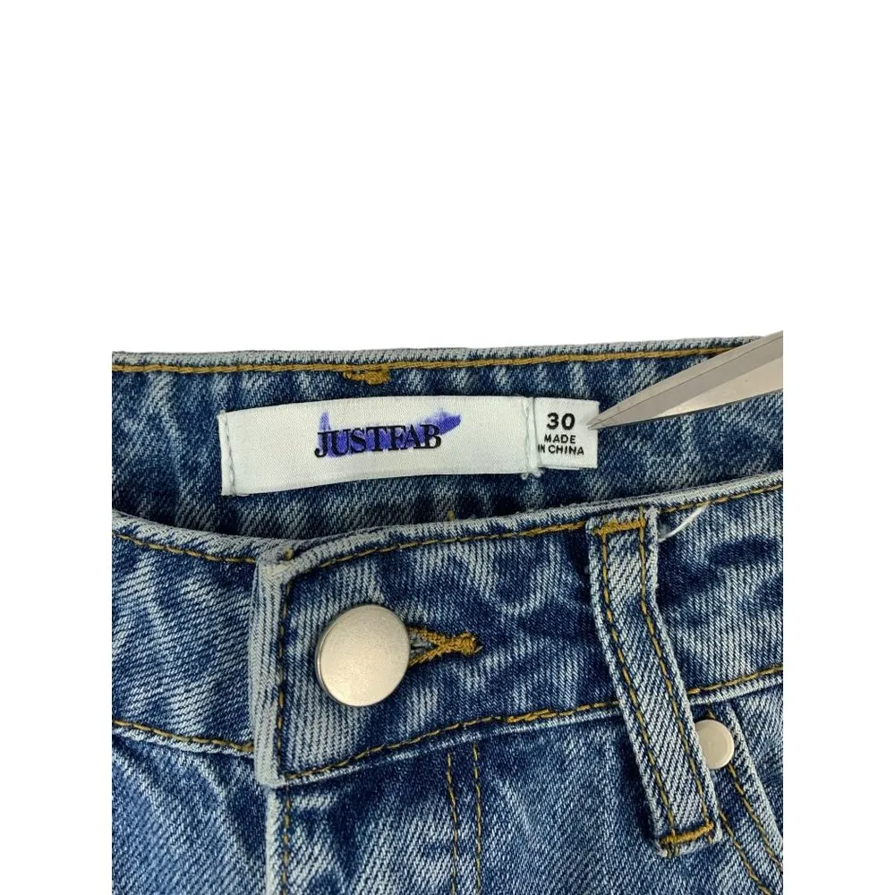 JustFab Women's Blue Denim Jeans - Image 3