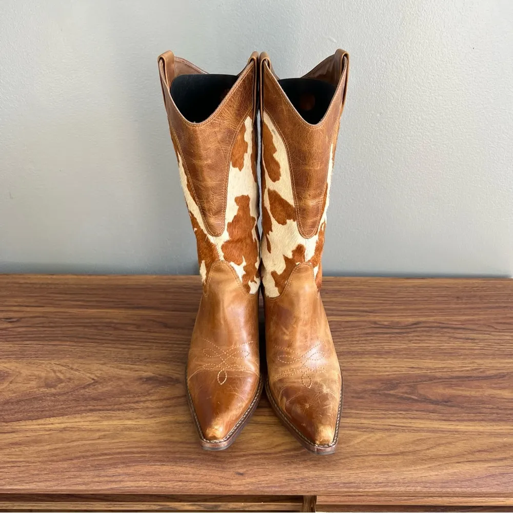 Penny Loves Kenny Sheriff Cowboy Boots Leather Western Cowgirl Pointed Toe 8.5 - Image 3