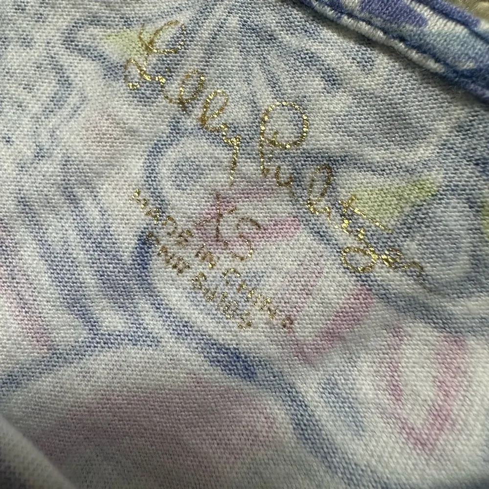 Lilly Pulitzer Short Sleeve Bay Dress Iris Blue Namastay In The Jungle XS Beach - Image 6