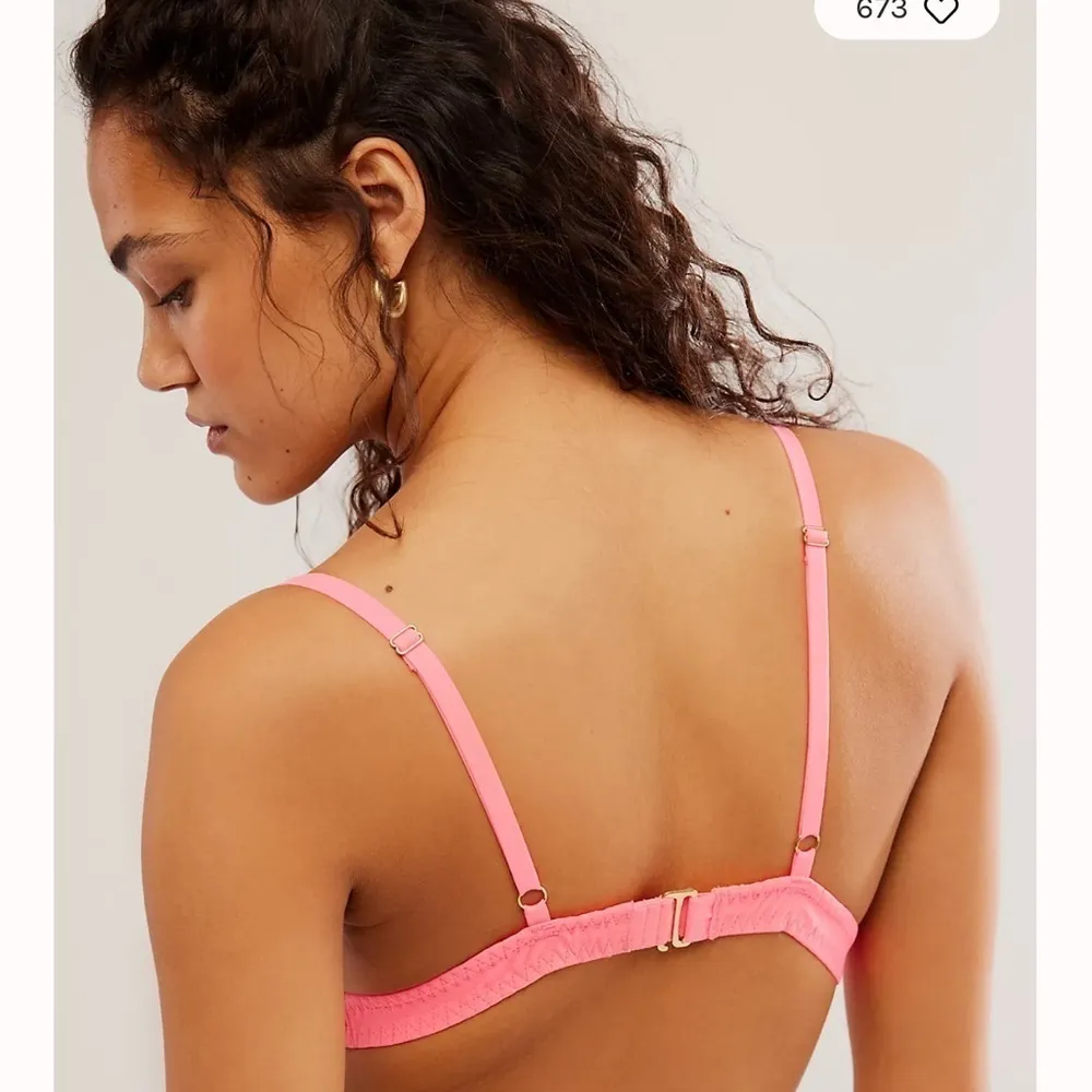 Free People x We Are HAH On the Double Bralette in Bubble Gum Pink XS NWT - Image 2