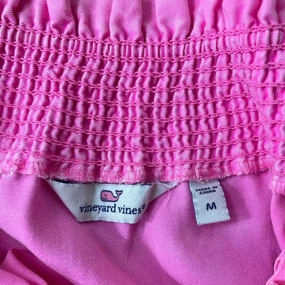 Vineyard Vines Malibu Pink Madison Off The Shoulder Dress -Sz M 🧡🎀 - Image 8