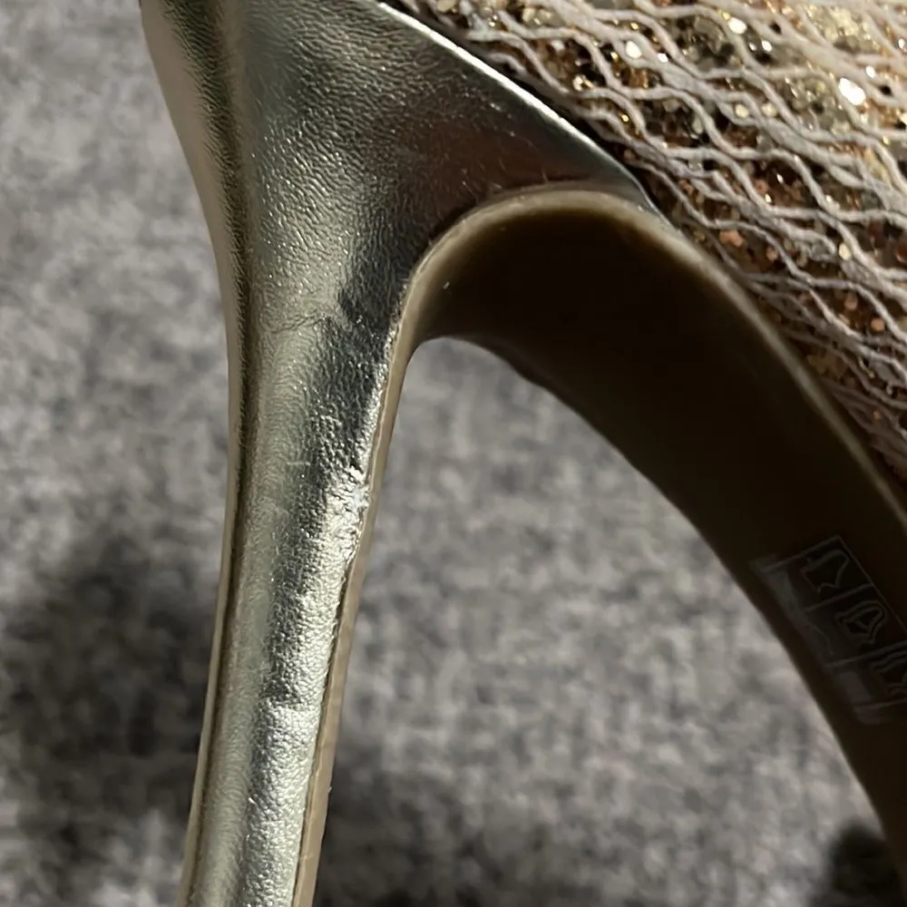 Audrey Brooke - Gold Sparkle Heels - 8 - Image 6