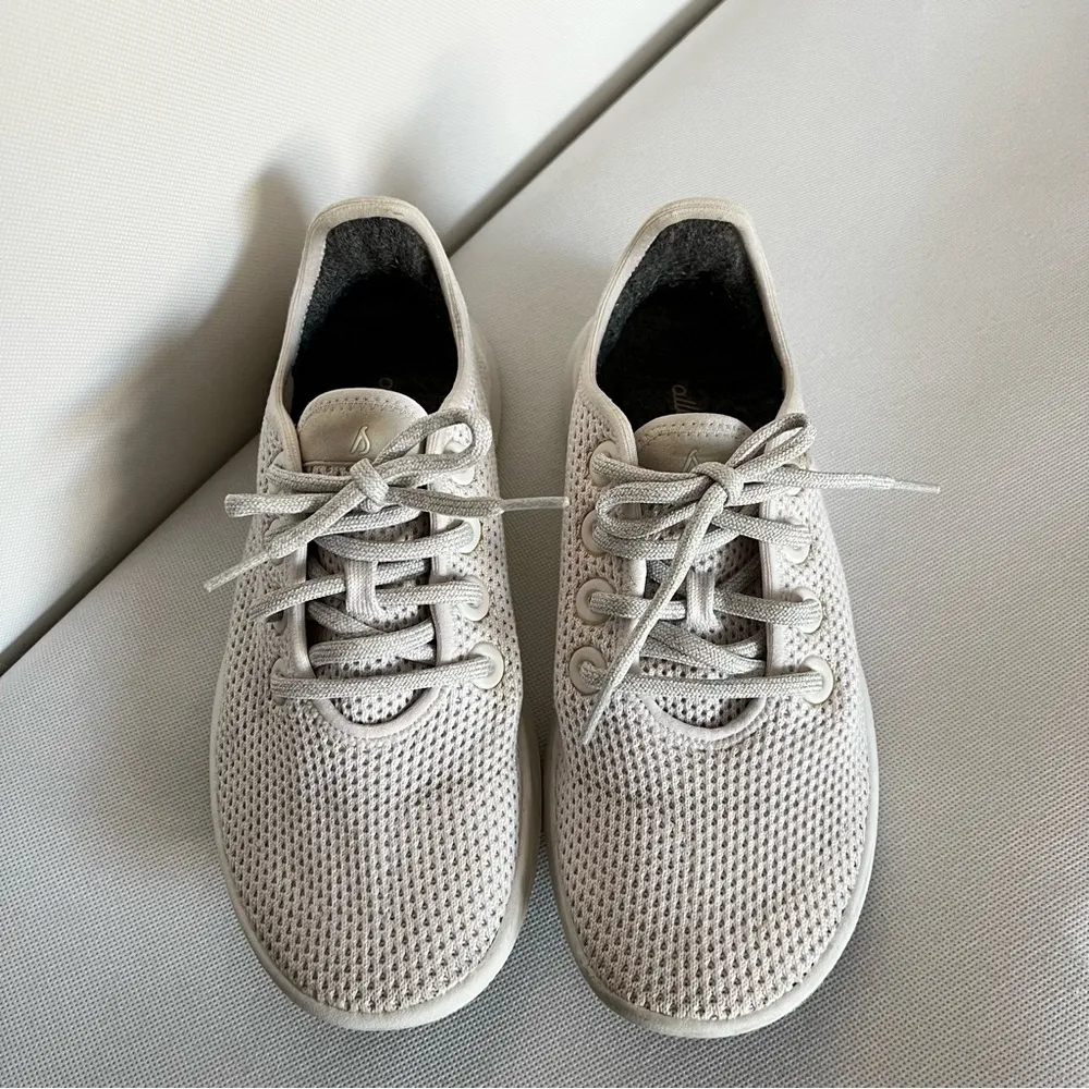Allbirds Tree Runners Size 7 Kaikoura White (White Sole) Sneakers Shoes Comfy - Image 8