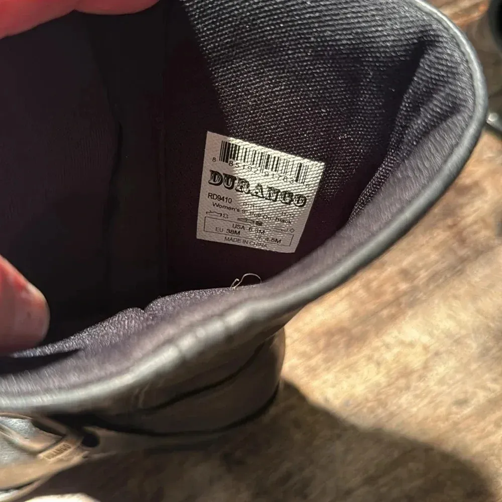 Durango Pull On Heeled Harness Western Boots Size 6.5 NWT - Image 6