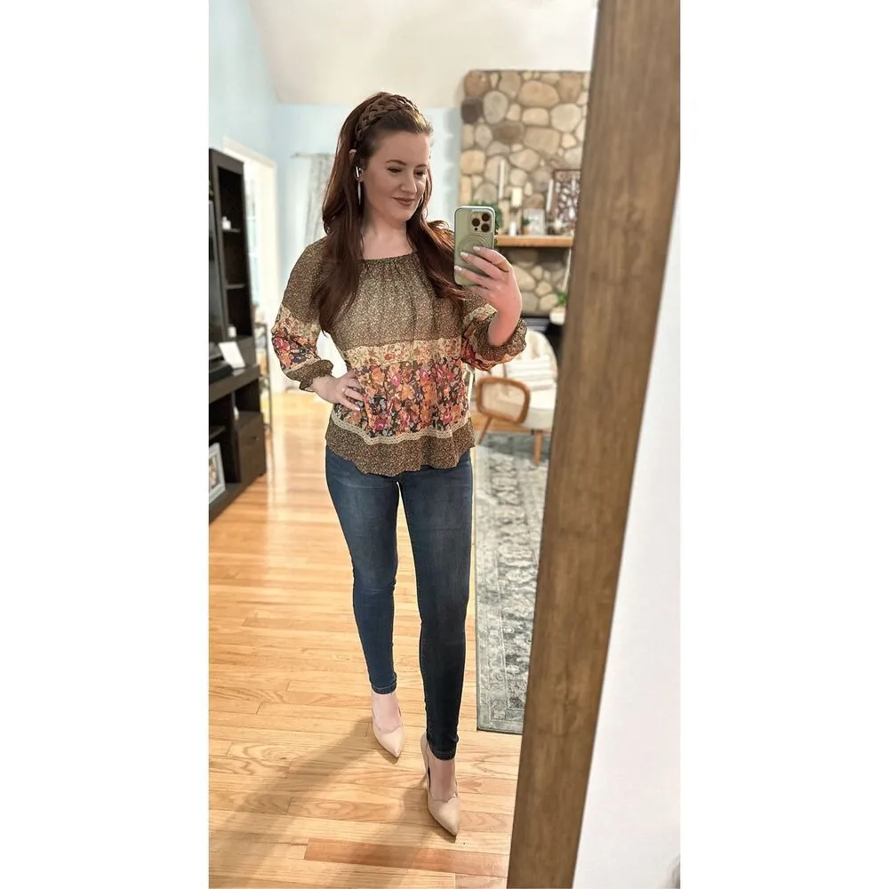 Anthropologie FEI 100% silk boho top - Image 6