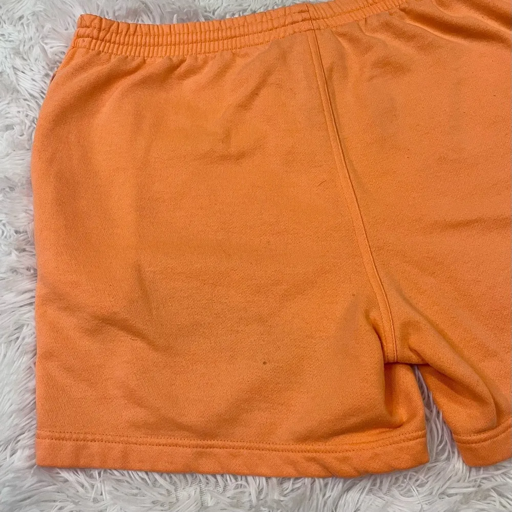 ADIDAS Women’s Orange Boyfriend Athletic Lounge Shorts Medium - Image 5