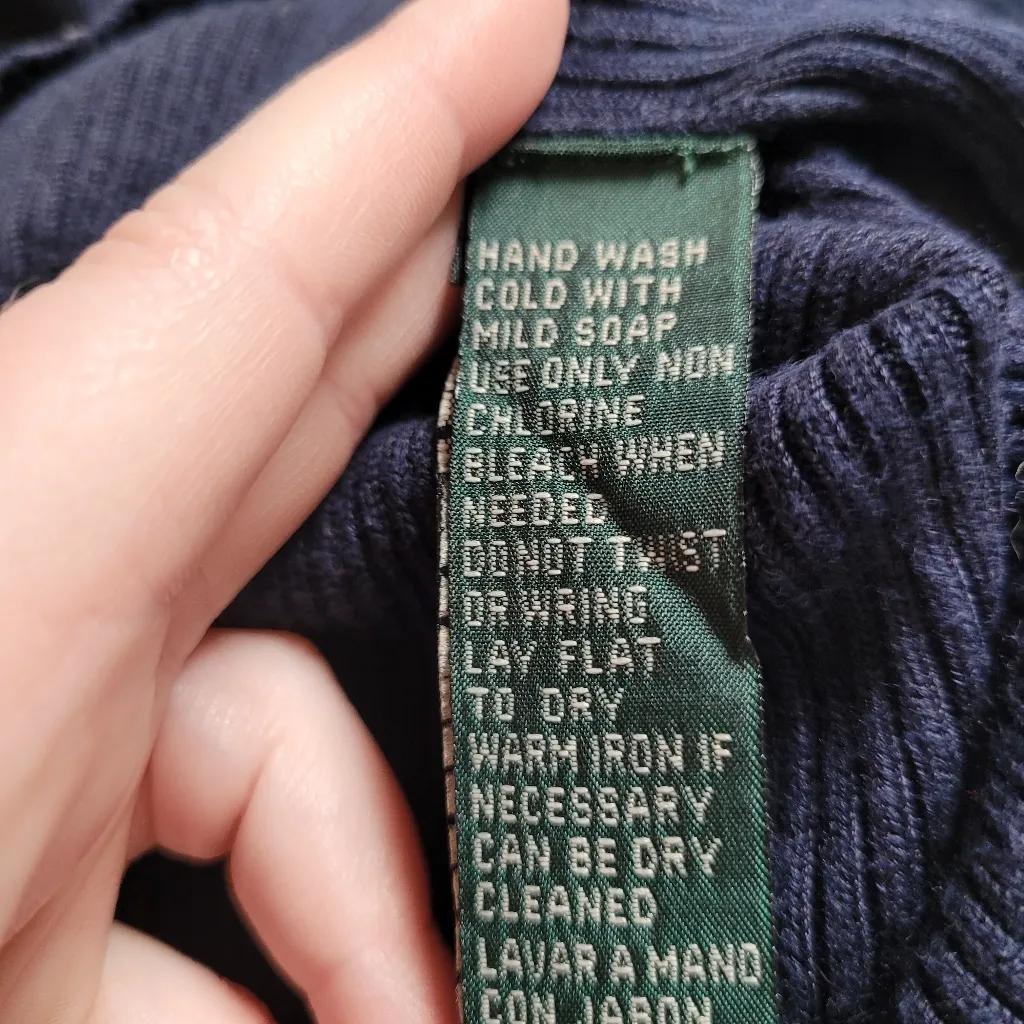 Lauren Ralph Lauren Navy Turtleneck Sweater - Image 10