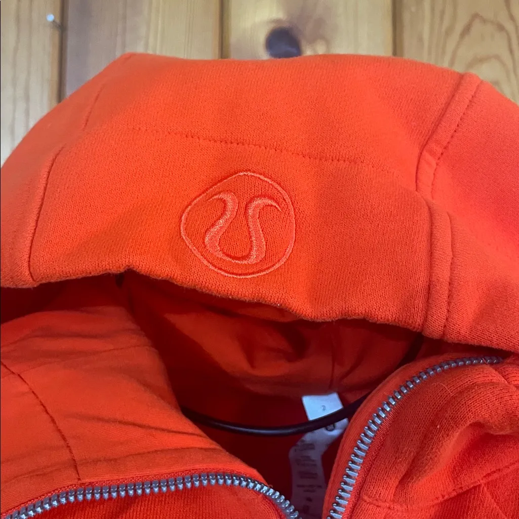 lululemon athletica Jacket Lululemon Scuba Full-Zip Cropped Hoodie Solar Orange - Image 7
