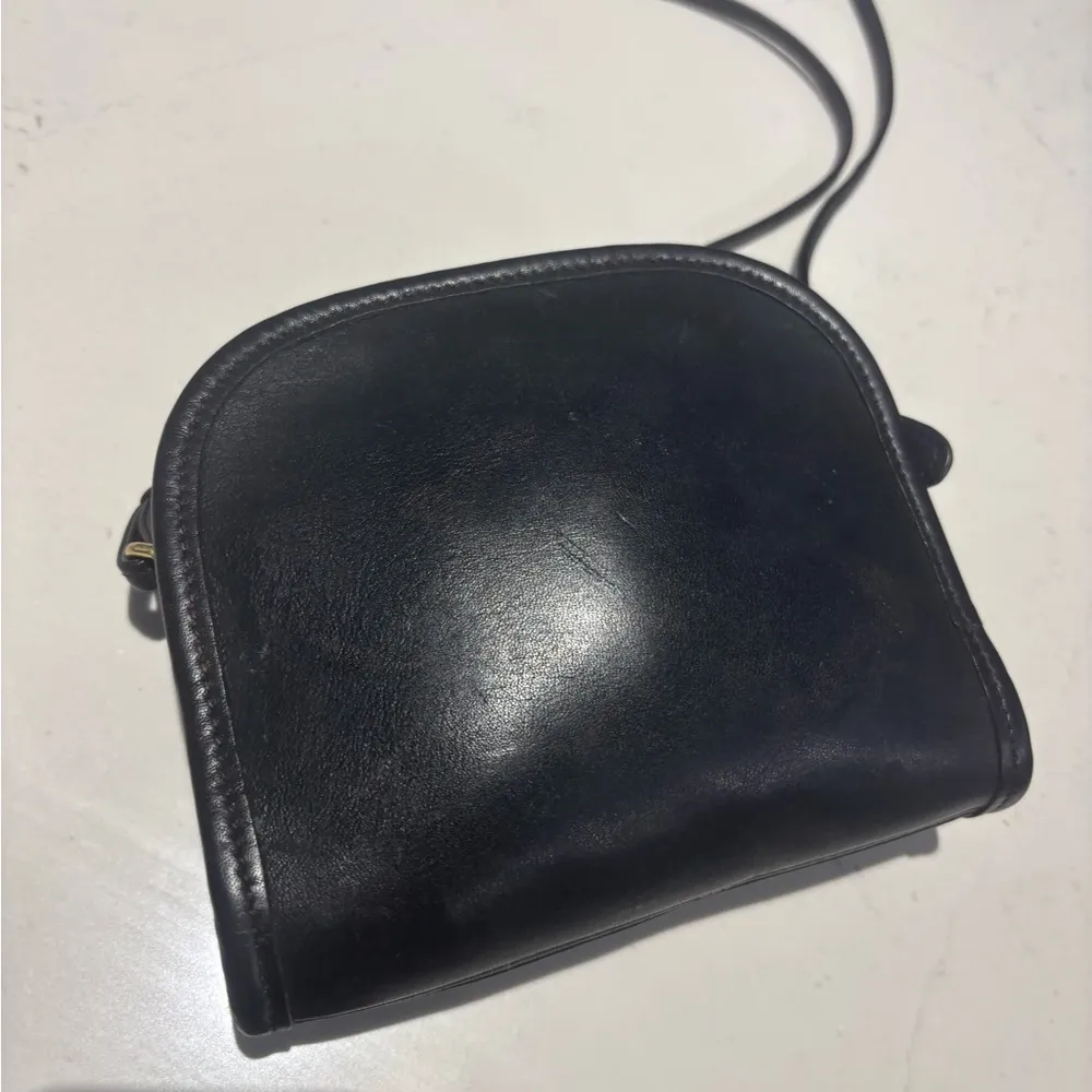 Coach Black Leather Mini Crossbody Bag - Image 4