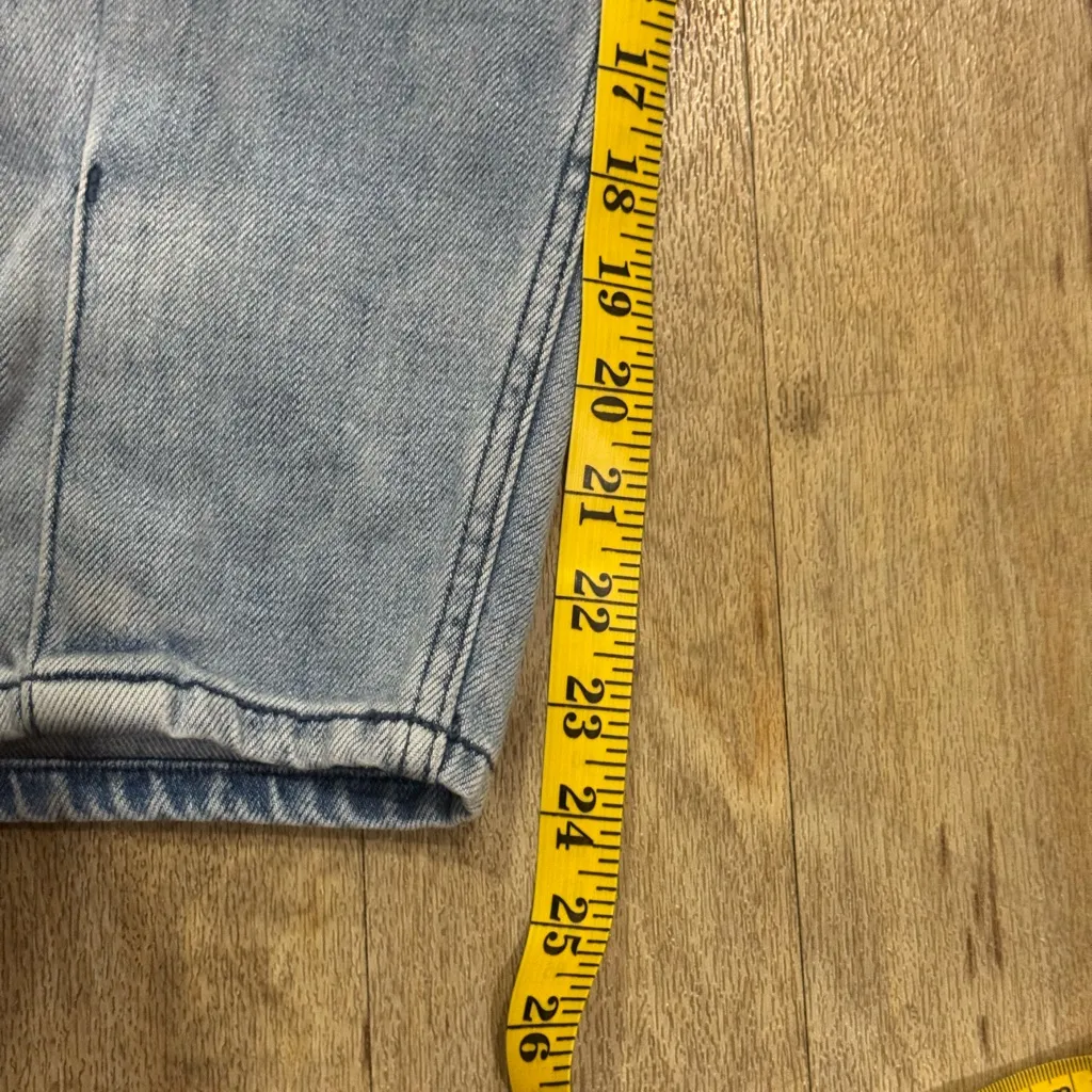 We The Free Cotton Pleated Paper Bag Jeans Belted Soft Free People Size 27 - Image 6