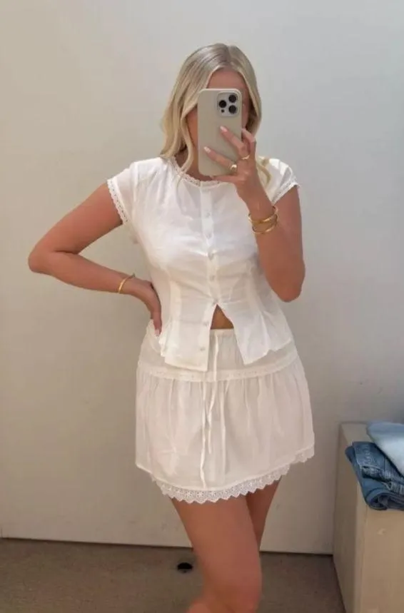 Reformation NWT Valetta White Set - Image 2