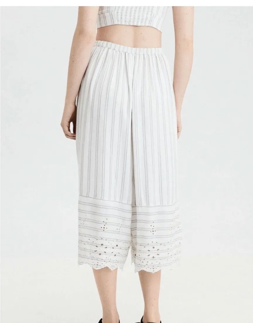 American Eagle Striped Wide Leg Pants - Image 2