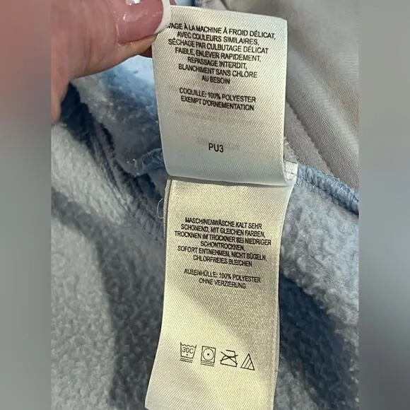 Columbia Blue Benton‎ Zipper Pocket High Neck Fleece Jacket MEDIUM Fall Autumn - Image 12