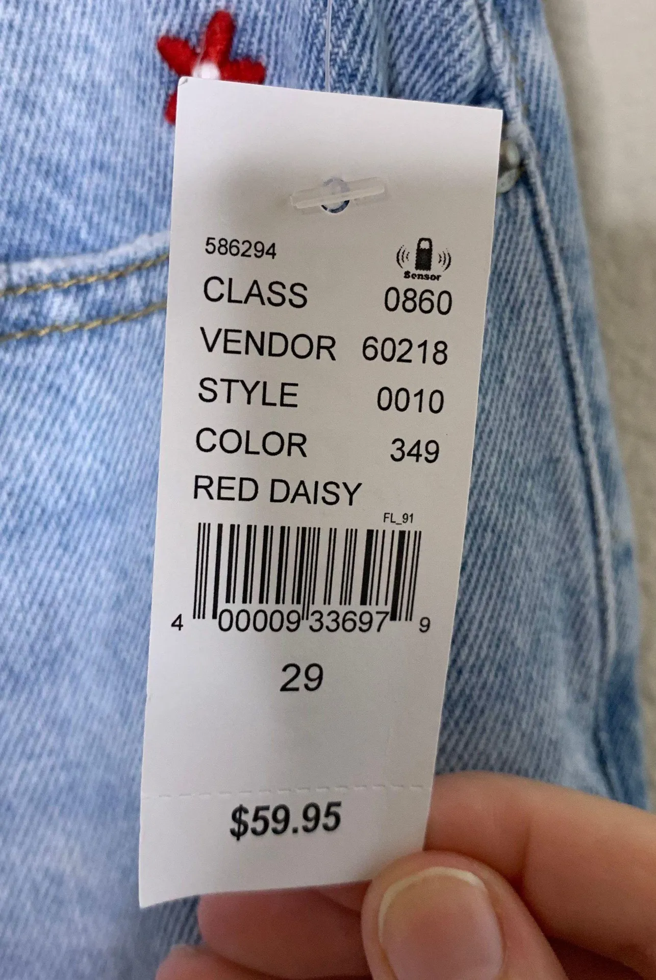 PacSun Red Daisy Mom Jeans - Image 6