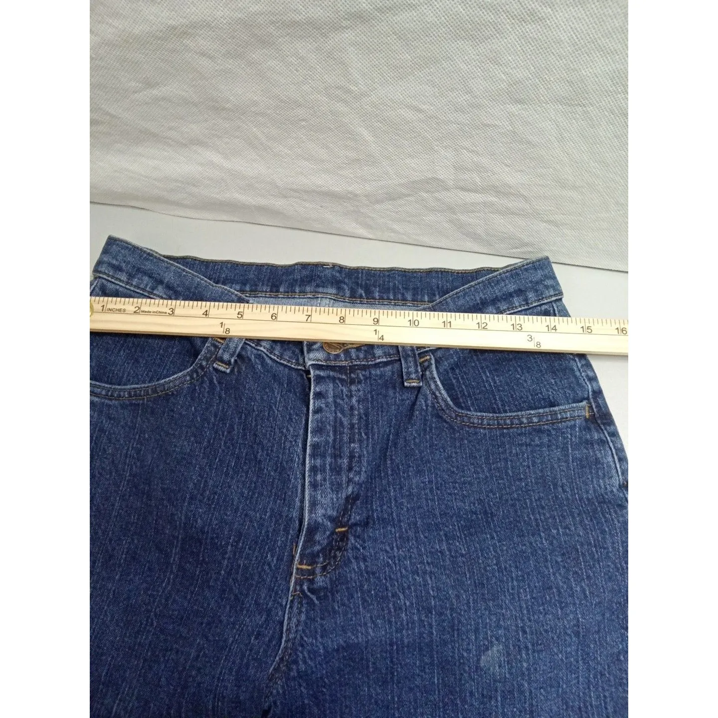 Riders women‎ size 10P capri cropped denim Blue - Image 10