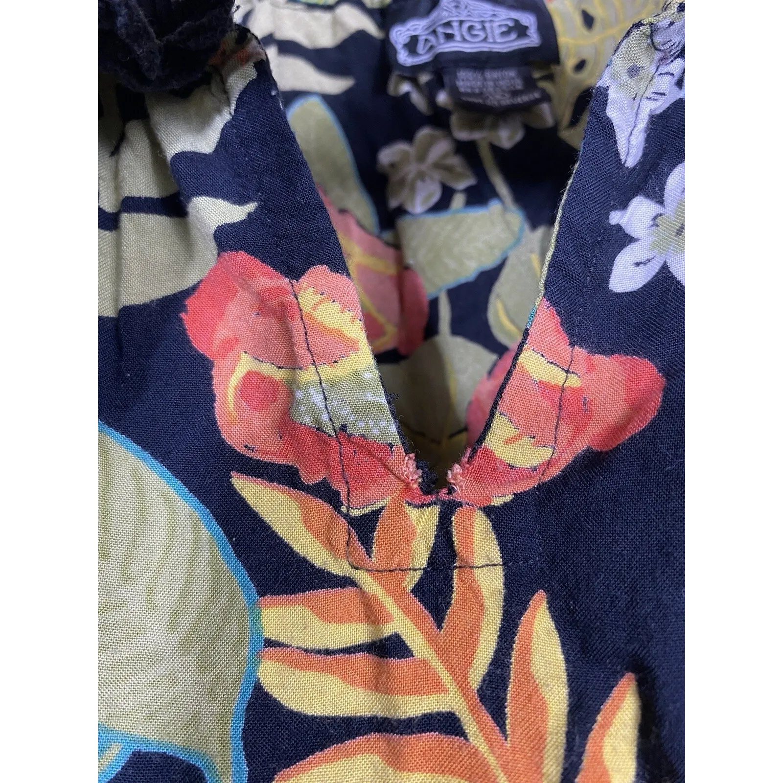 Angie‎ Women Floral Off Shoulder Top Plus Size 1X Crochet Tropical Boho Colorful - Image 5