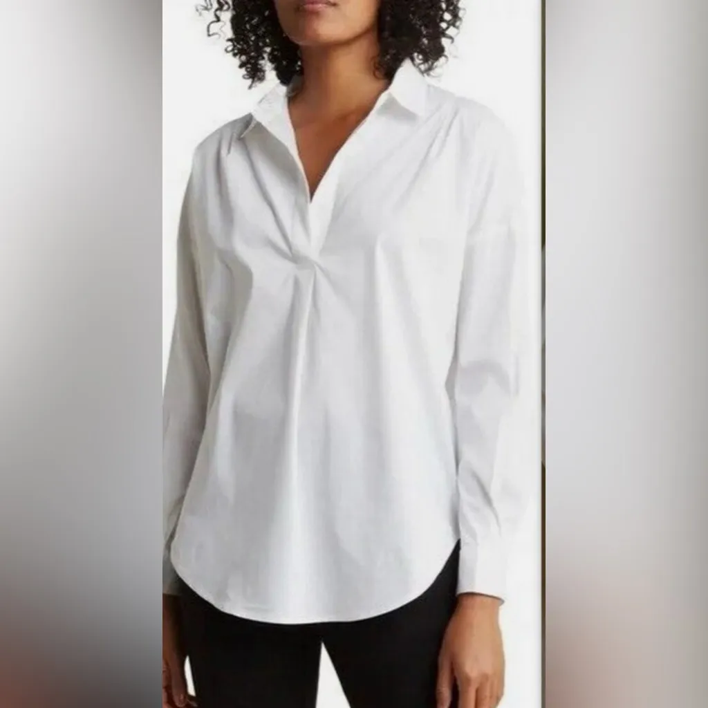 White Long Sleeve Shirt - Image 8