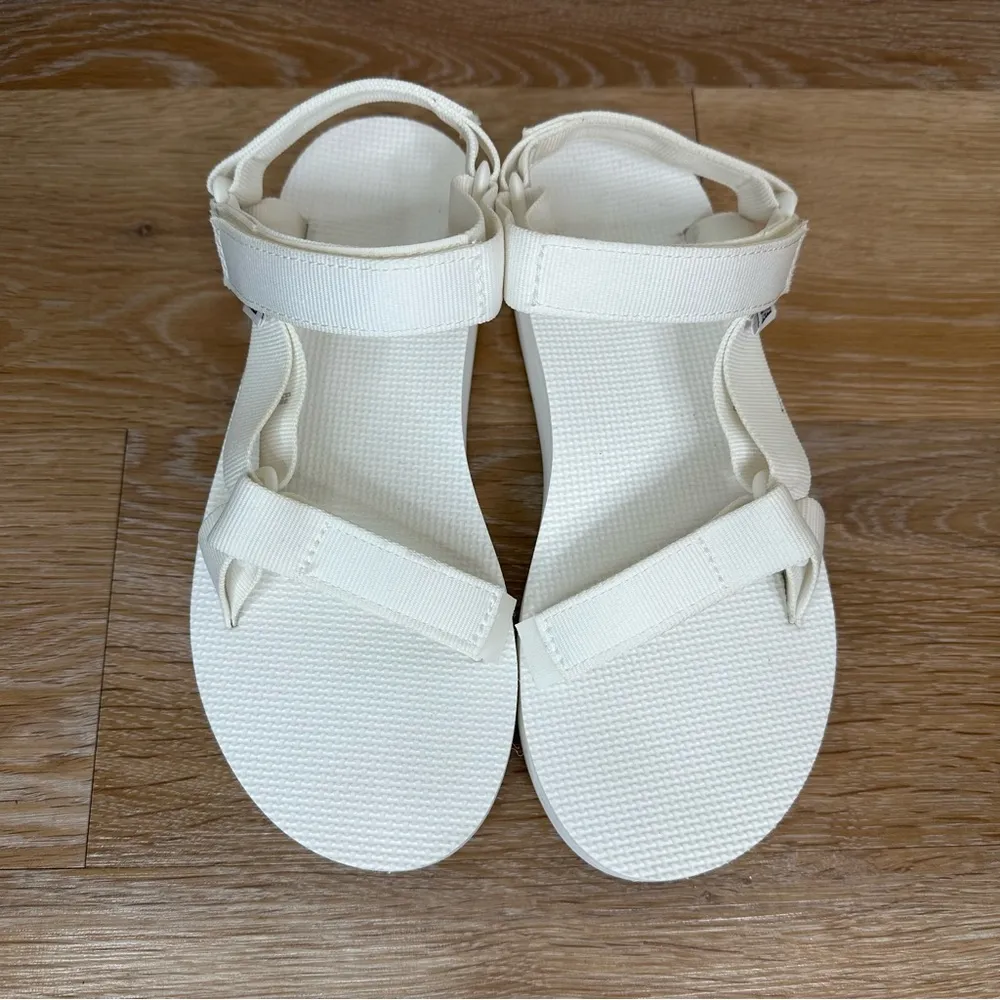 Teva Women’s White Flatform Universal Sandals, Size 8 - Image 6