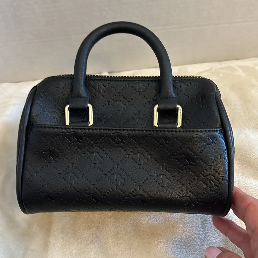 TOPSHOP BRAND MINI BAG VEGAN LEATHER CROSSBODY STRAPS INSIDE ONE POCKET OUSIDE - Image 4