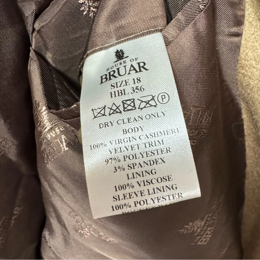 House of Bruar Cashmere Cheltenham Womens Jacket Long Sleeve Camel Tan UK 18 Brown Size undefined - Image 11