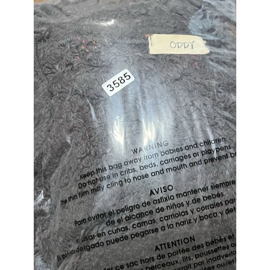 ODDY Anthropologie Fuzzy Gray Cardigan Sleeveless Pockets Long Tunic Artist M‎ Size M - Image 10