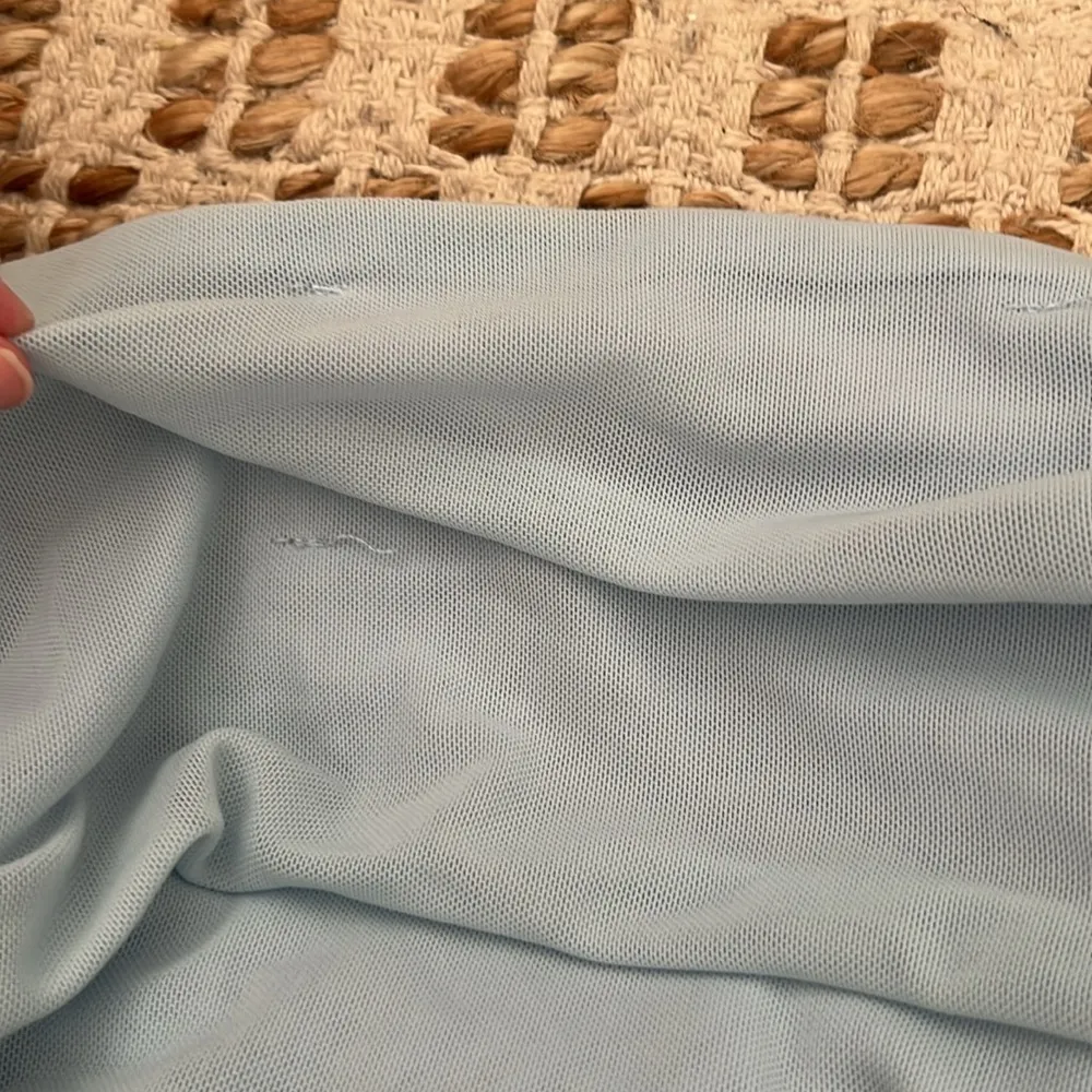 Hello Molly Blue Mesh Sleeve Mini Dress - Image 5