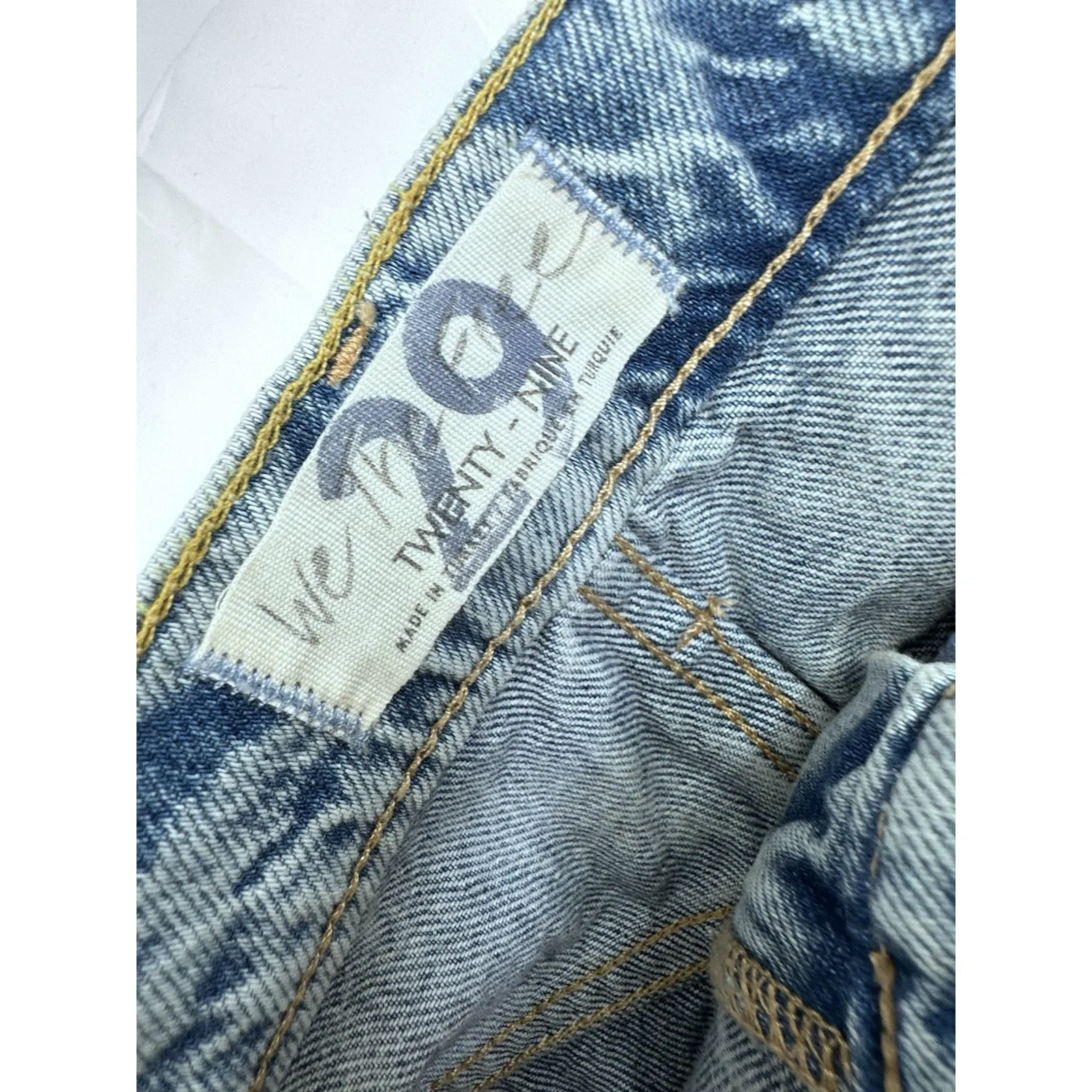 Free People With The Band Relaxed Jeans Women's Size 29 Distressed High Rise - Image 4