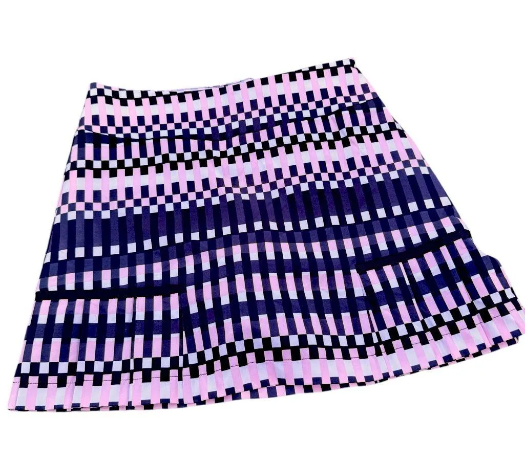 Golftini NWOT Golf/Pickleball/Tennis “Balance” Navy and Pink Skort Stretch Sz 2 - Image 3