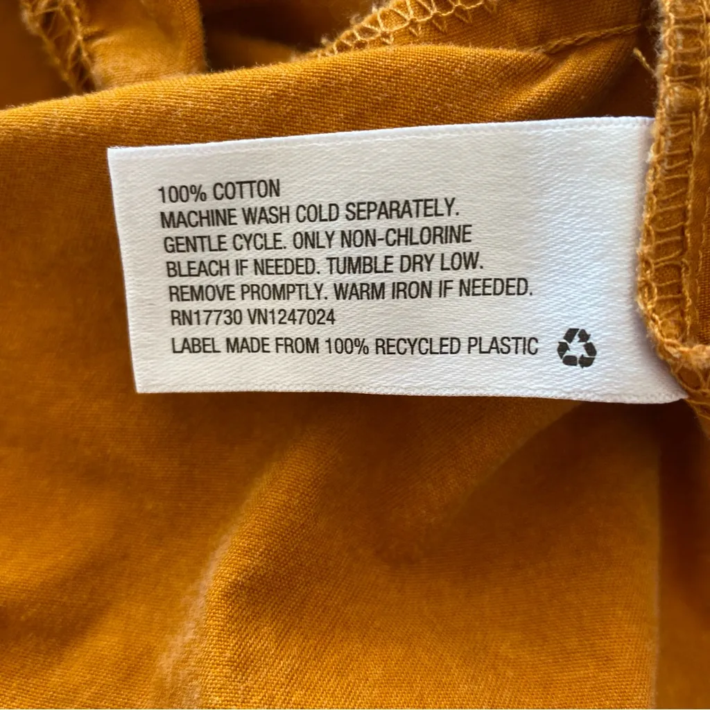 Ava & Viv Plus Size Balloon 3/4 Sleeve A-Line Dress - Mustard Size 1X - Image 8