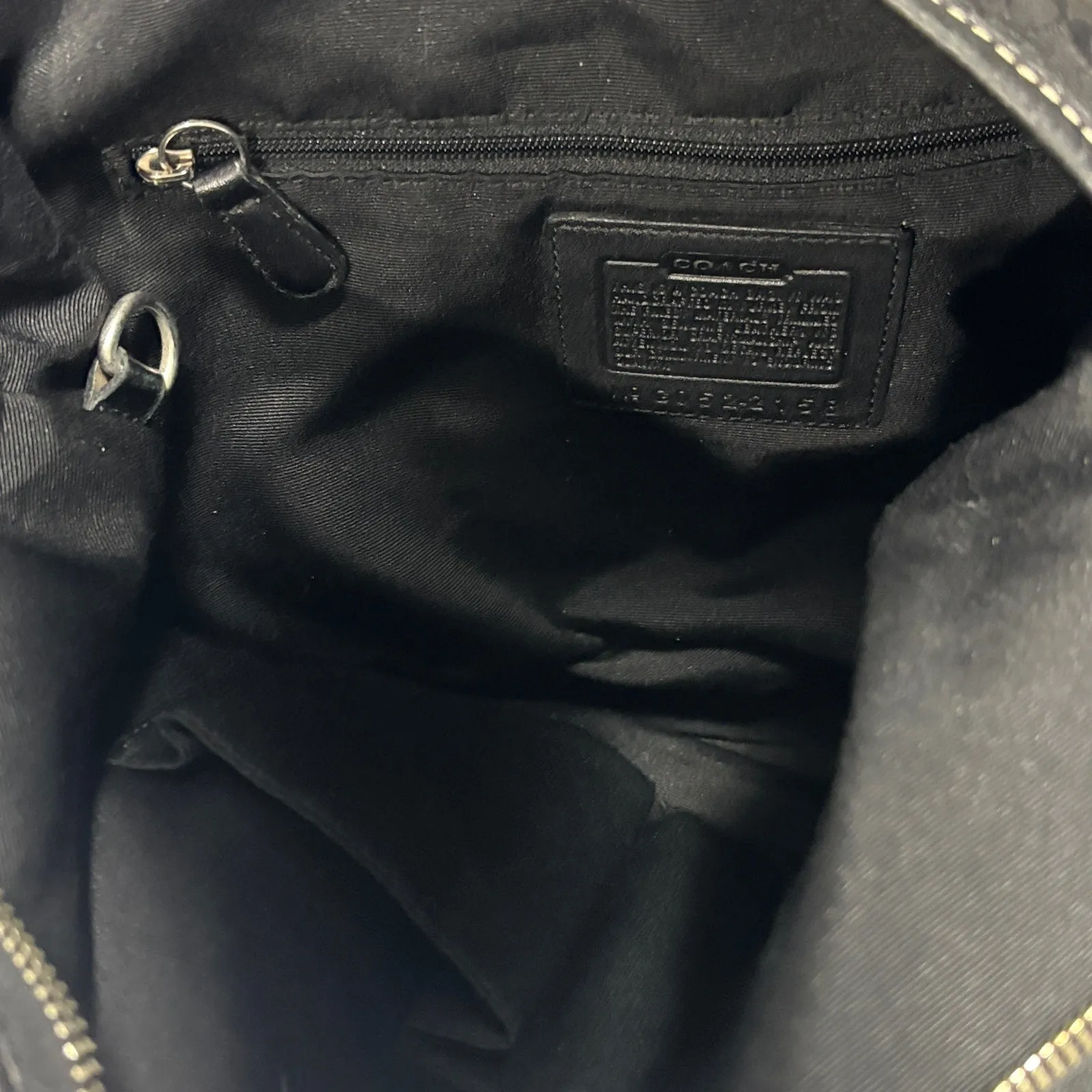 Y2K Coach Soho Signature Slouchy Hobo Black Jacquard with bonus Matching Wallet - Image 5