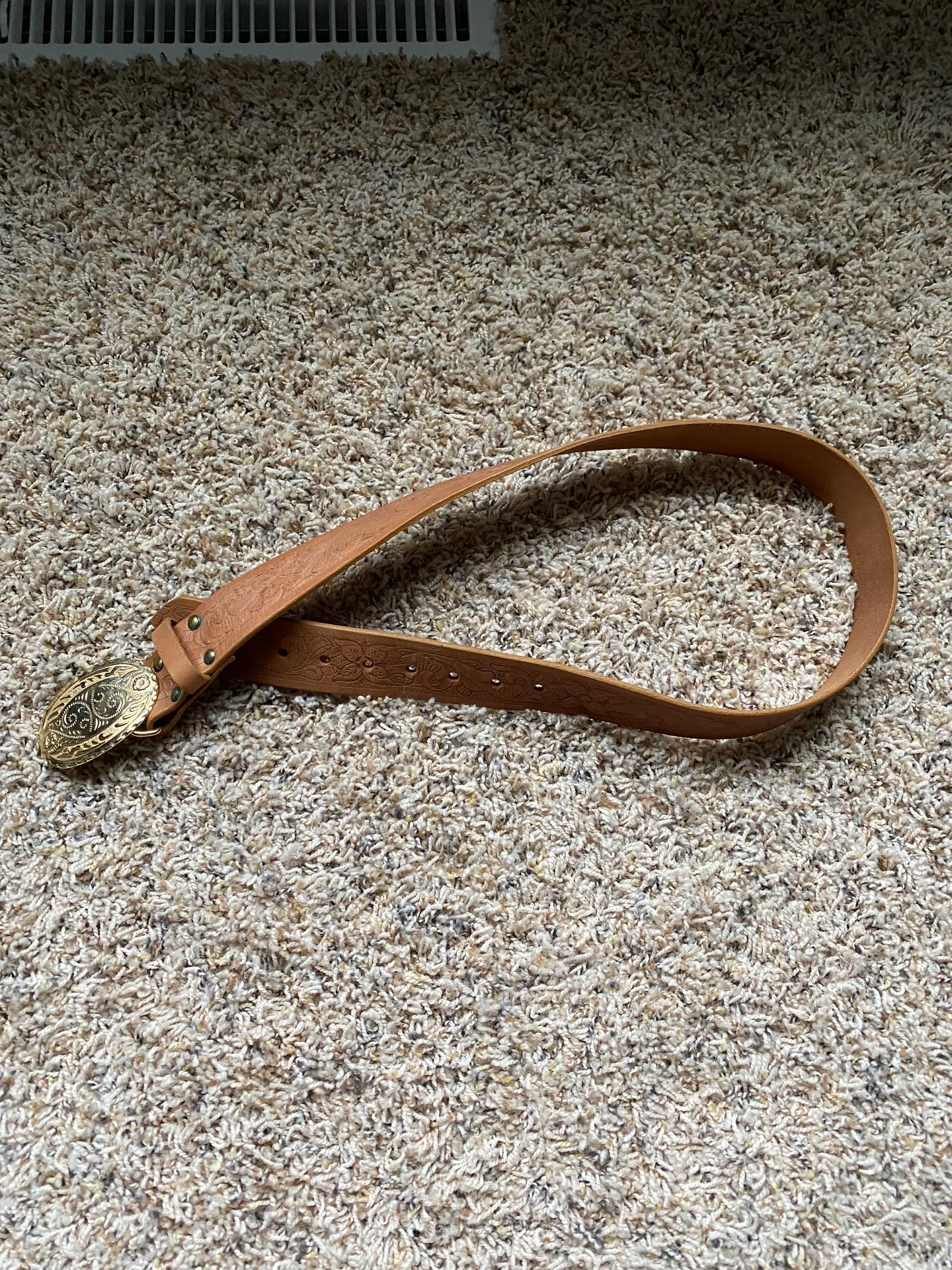 Leather Belt Tan - Image 4
