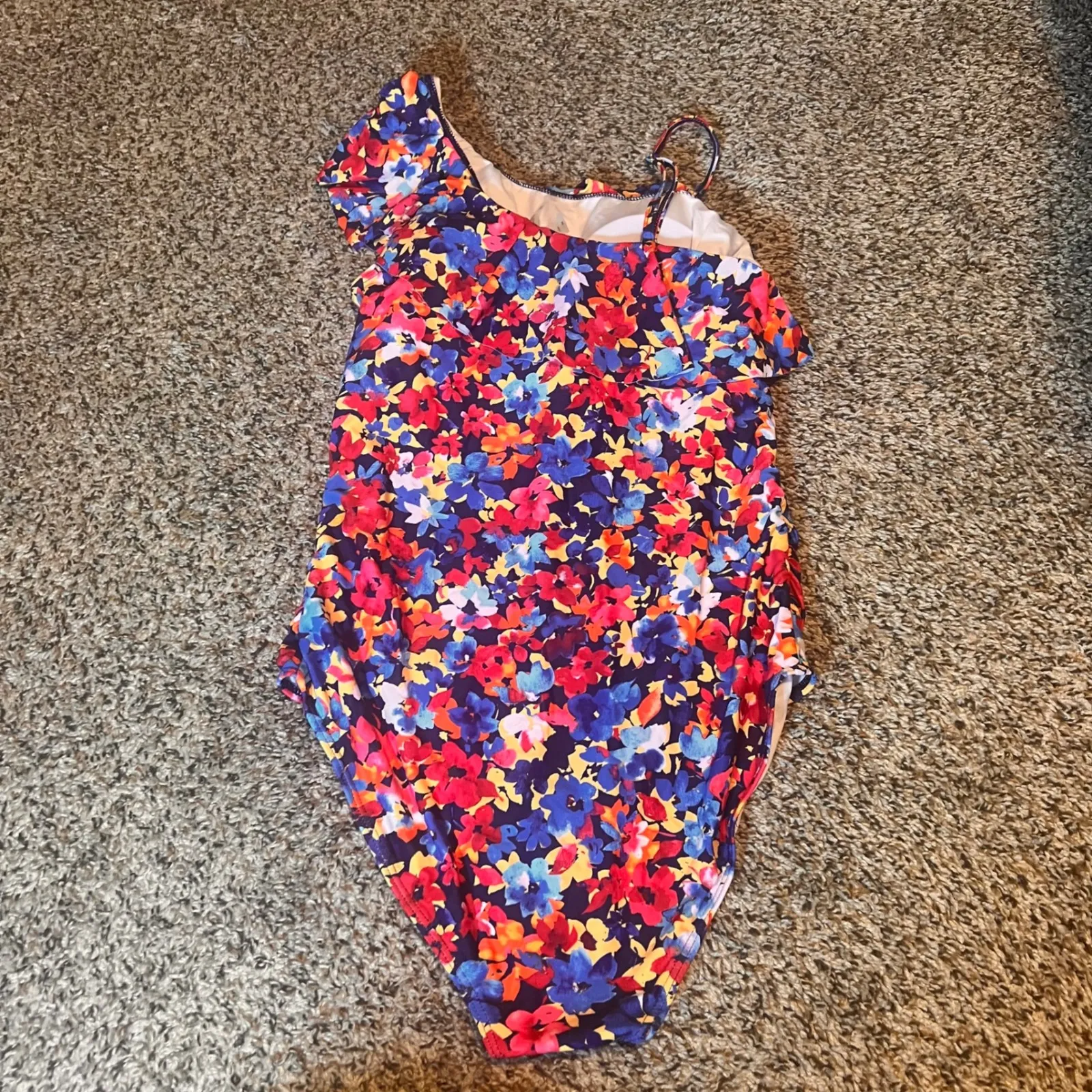 Tempt‎ Me Floral One Piece Swimsuit Ruffle One Shoulder Swimwear - Image 2