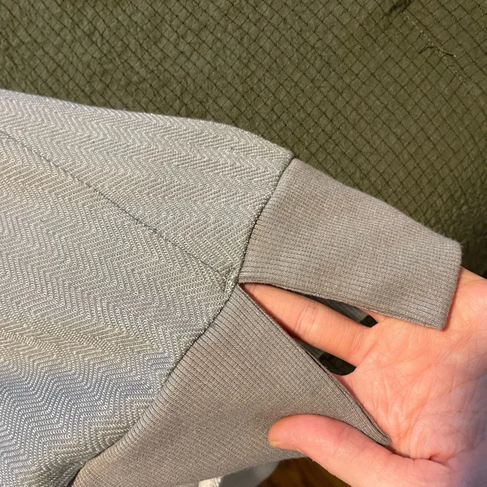 Gray Cowl Neck Sweatshirt - Image 5