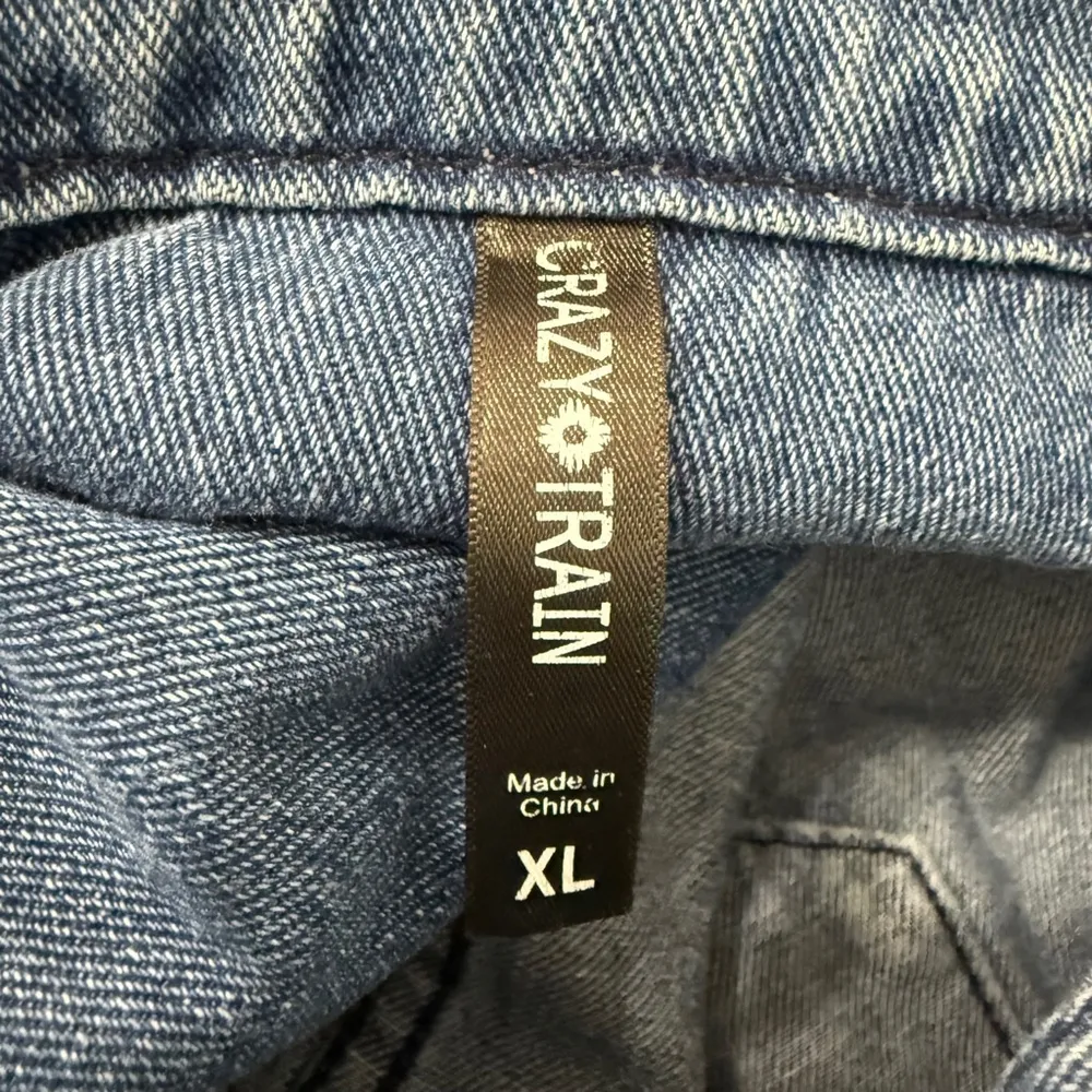 Crazy Train Denim Jacket XL Blue - Image 7