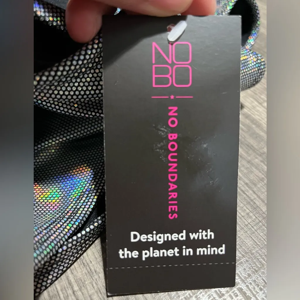 No Boundaries Holographic Knit Bikini size S - Image 6