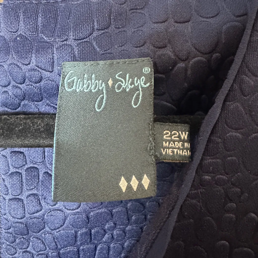 Gabby Skye Blue Sleeveless Dress - Image 2