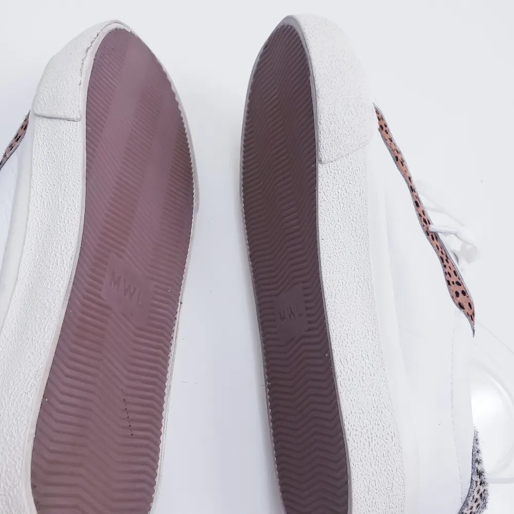 Madewell Sidewalk Low Top Animal Leppard Sneakers - Image 6