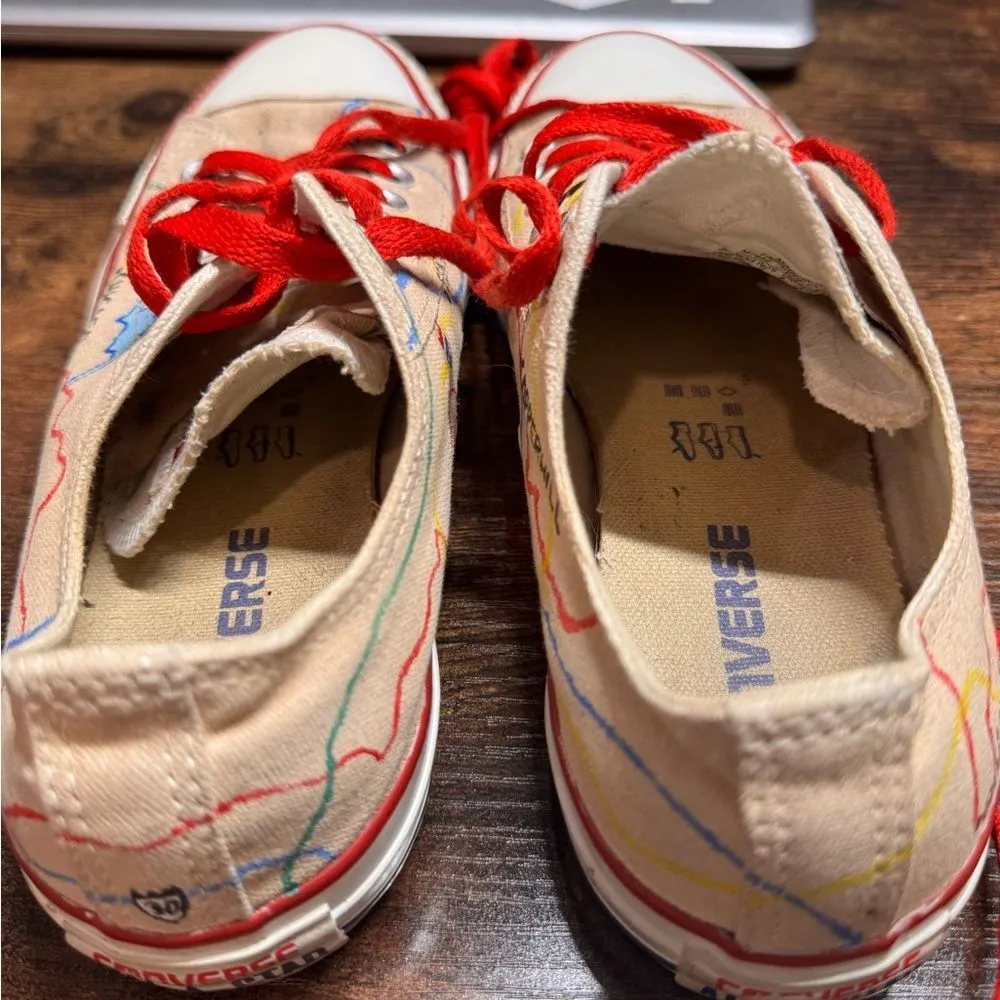 Converse tan map low sneakers size 7‎ - Image 12