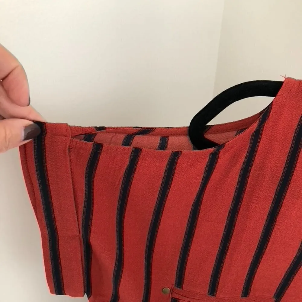 Mine Women's Cold Shoulder Short Sleeve Blouse Sz L Blue Size L - Image 7