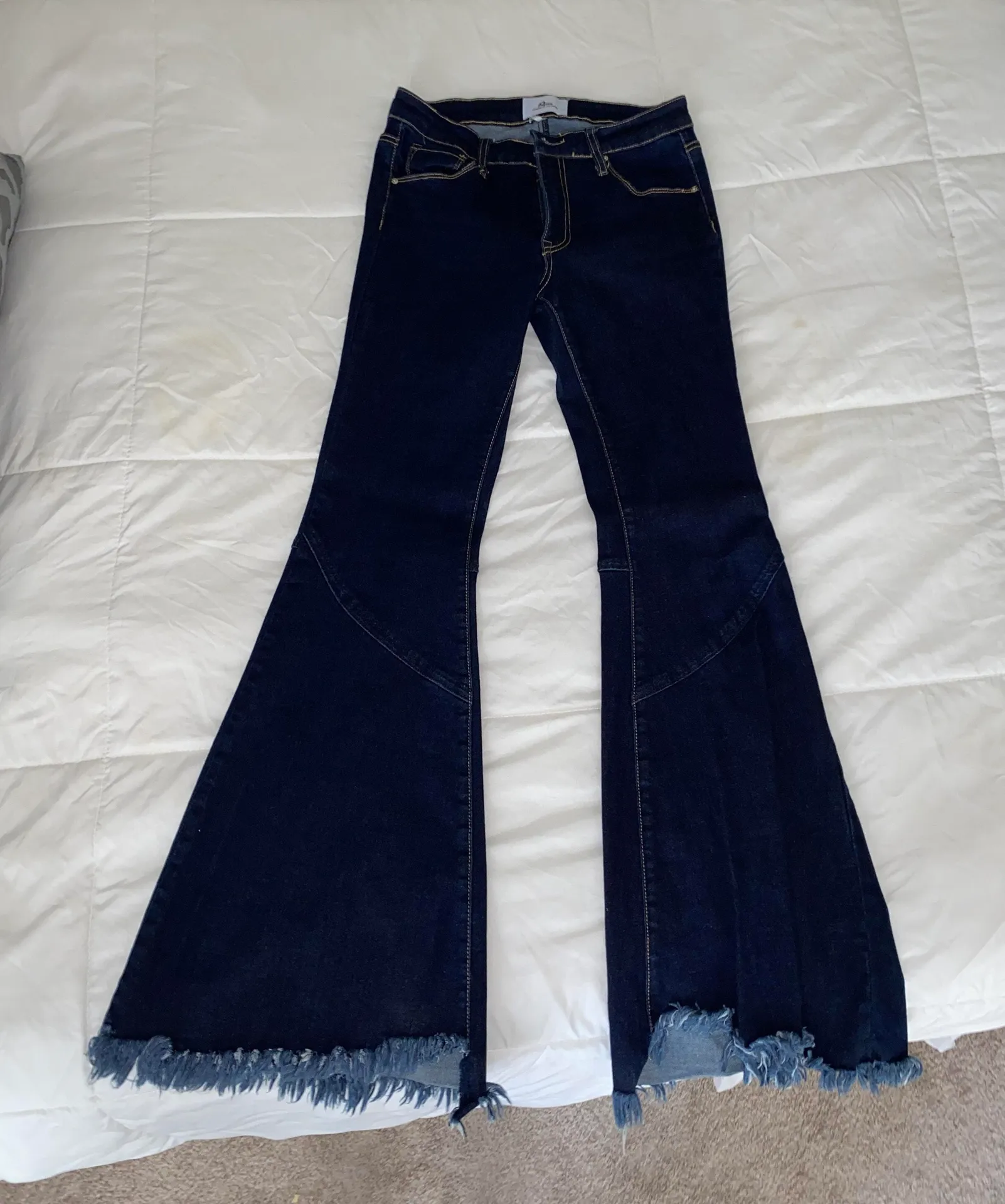 Boutique Denim Bell Bottoms - Image 3