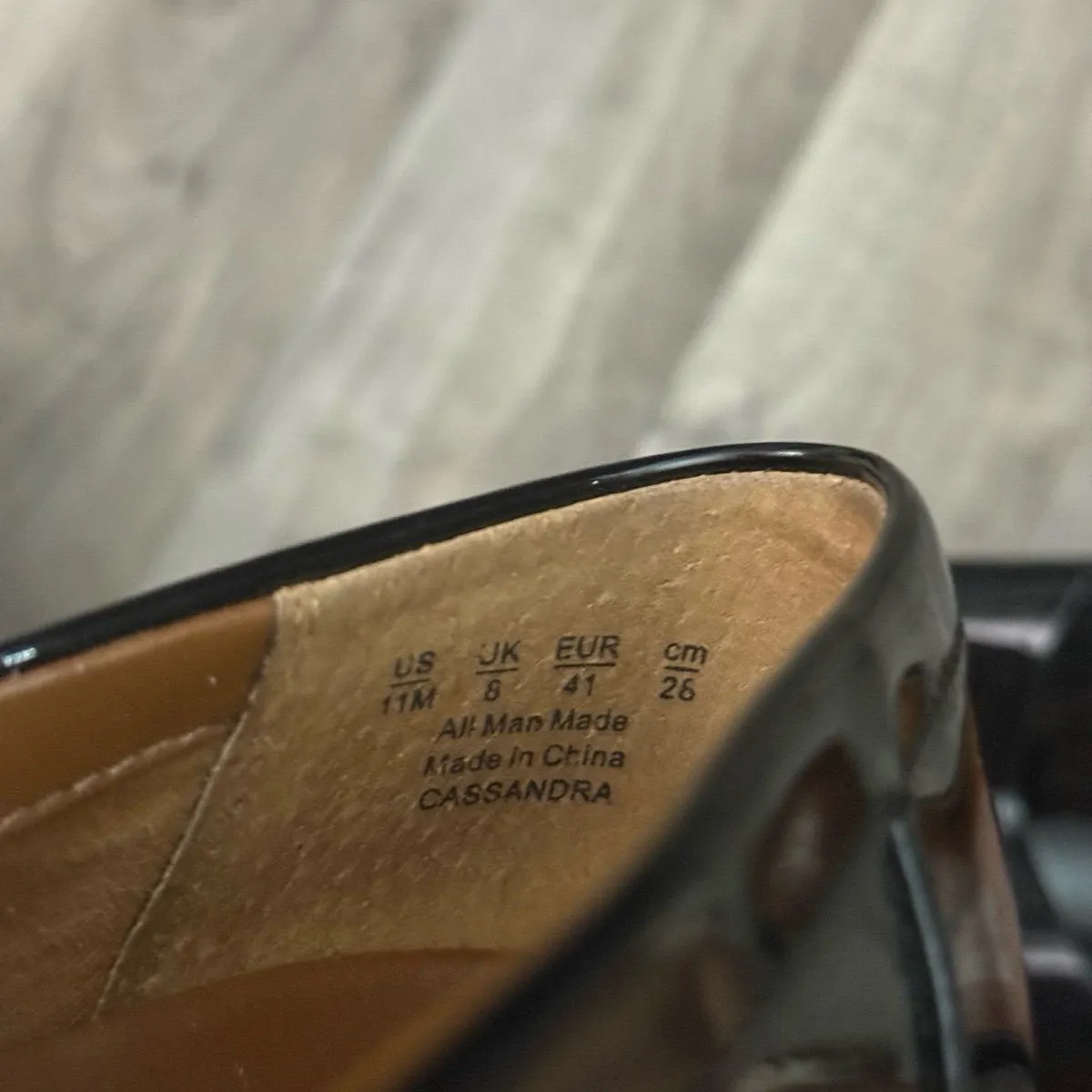 Franco Sarto black patent leather Cassandra Loafers - Image 4