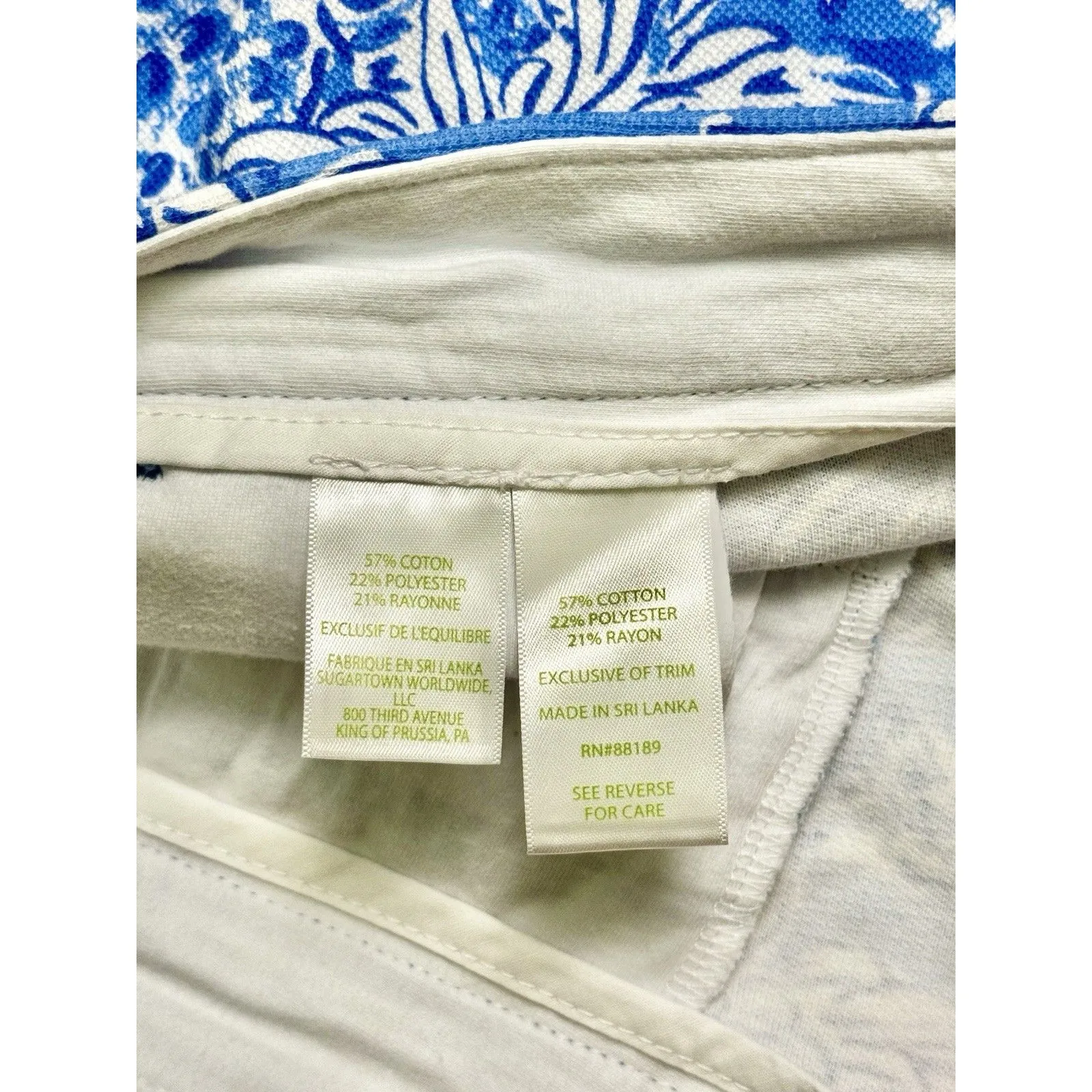 Lilly Pulitzer Women's Buttercup Knit Short 5” Boca Blue Croc & Lock It Size 14 - Image 11